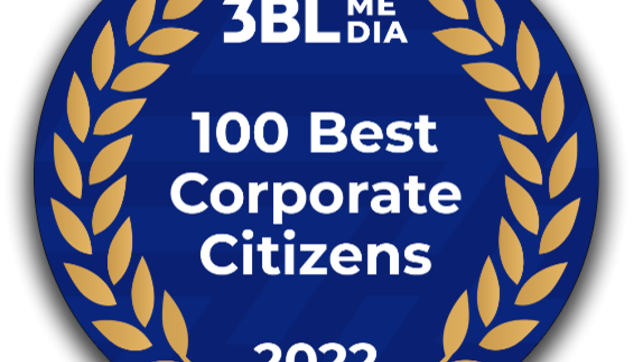 3BL Media 100 Best Corporate Citizens badge