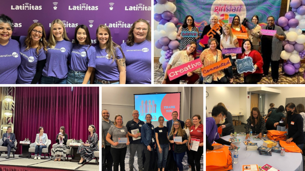 composite of photos from the Day of the Girl events