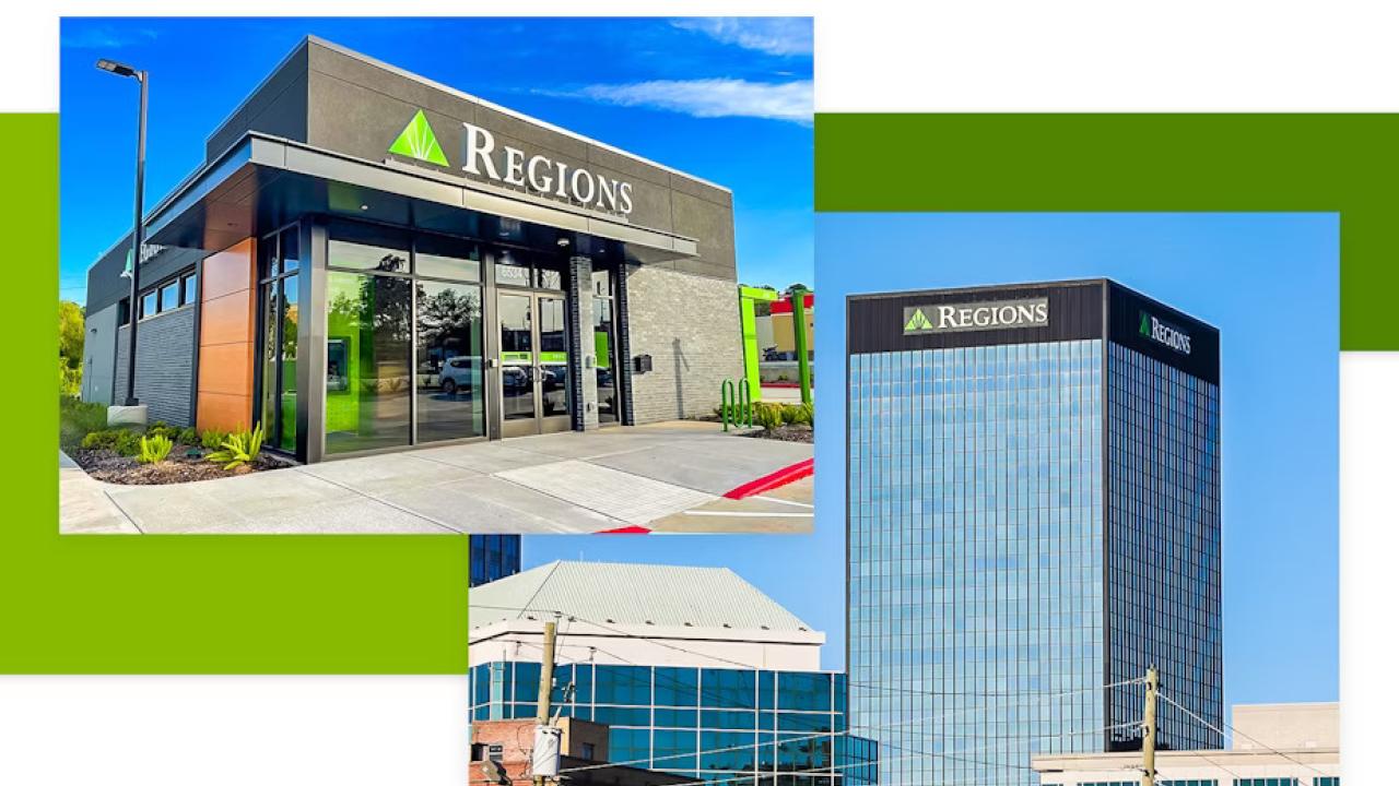 Collage of two Regions bulidings