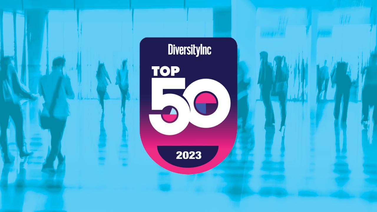 DiversityInc Top 50 2023 award logo.