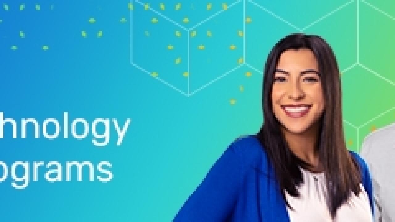 Three people "Diversity in Technology Scholarship Programs."