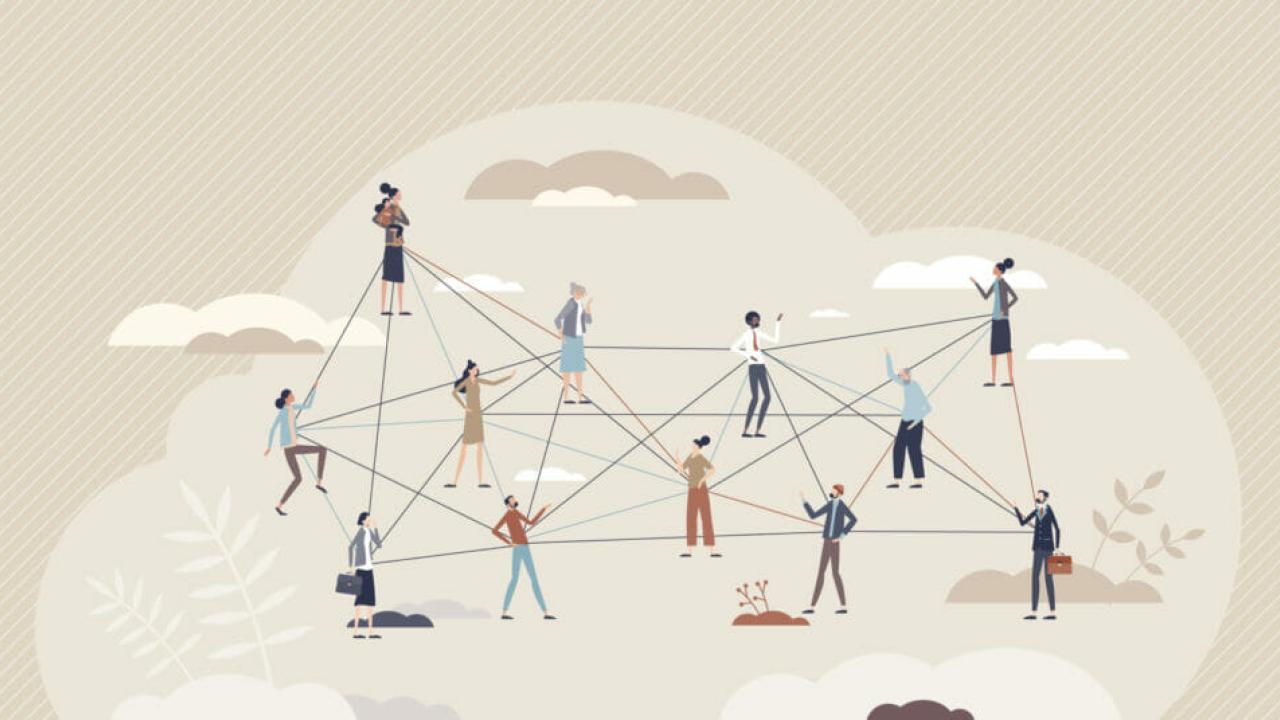 Graphic Illustration of Employee Network