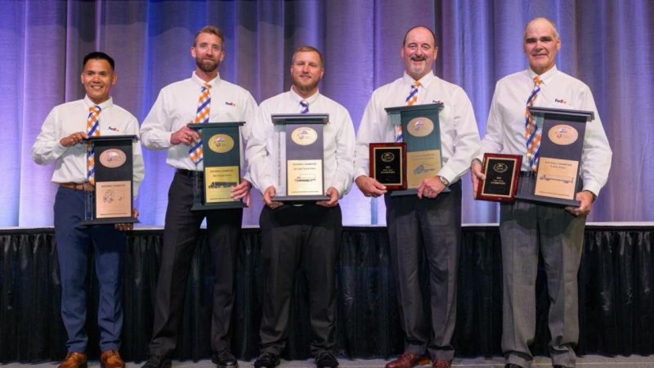 5 drivers holding awards