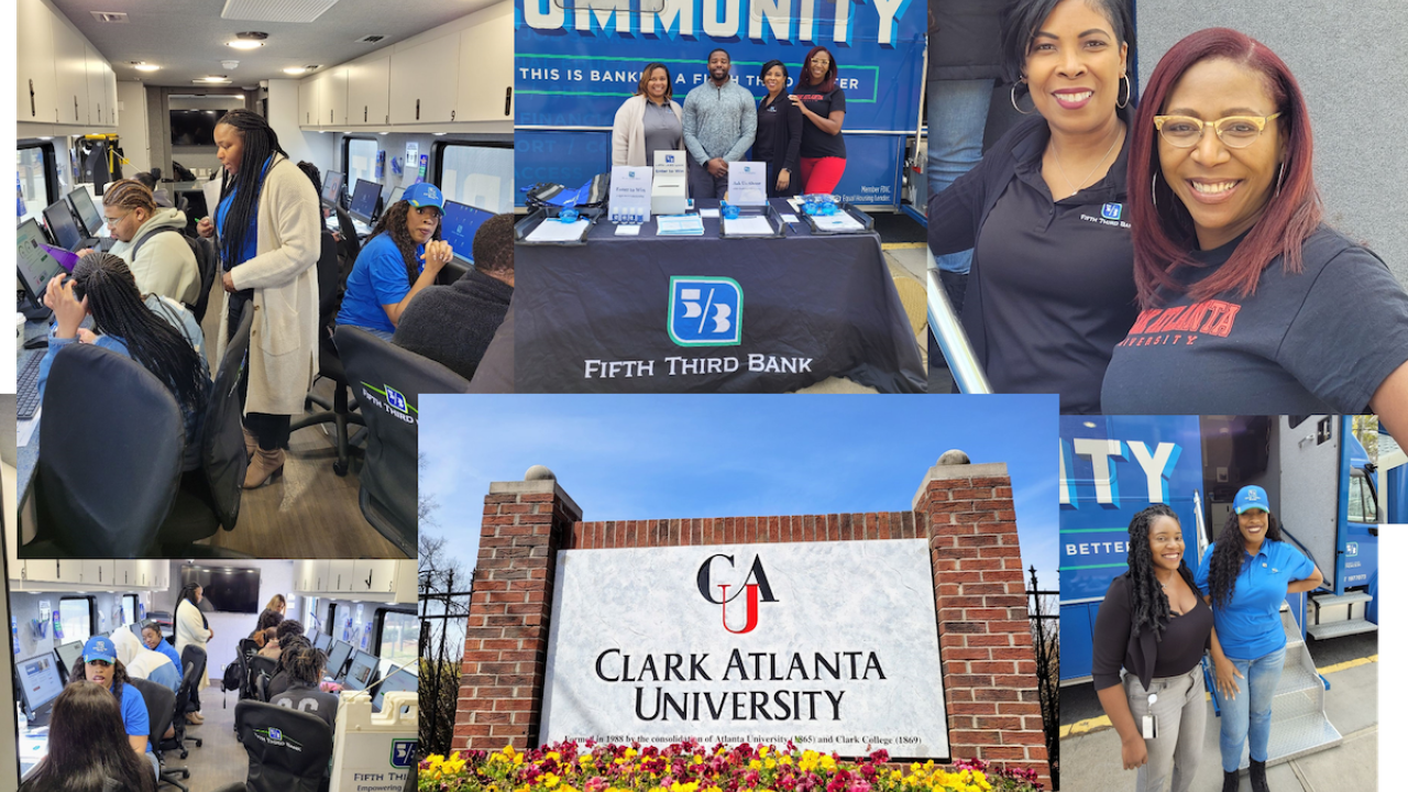 collage of people at Clark Atlanta University