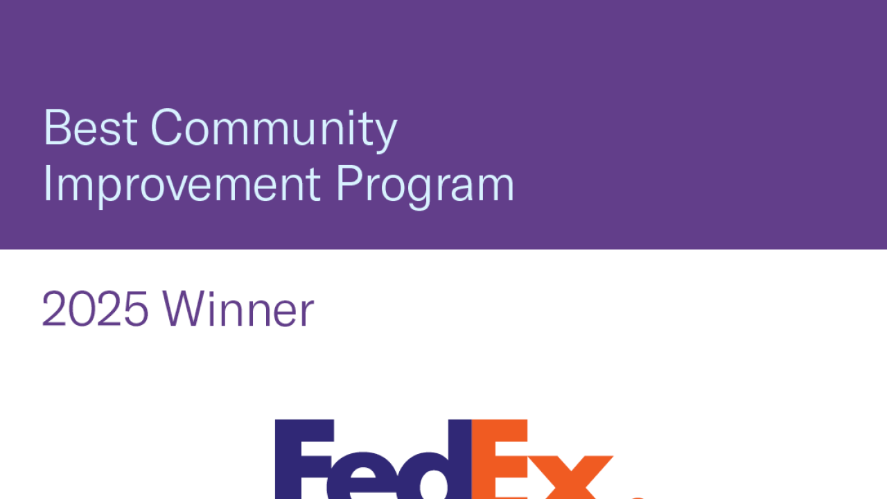 Best Community Improvement Program 2025 Winner: FedEx