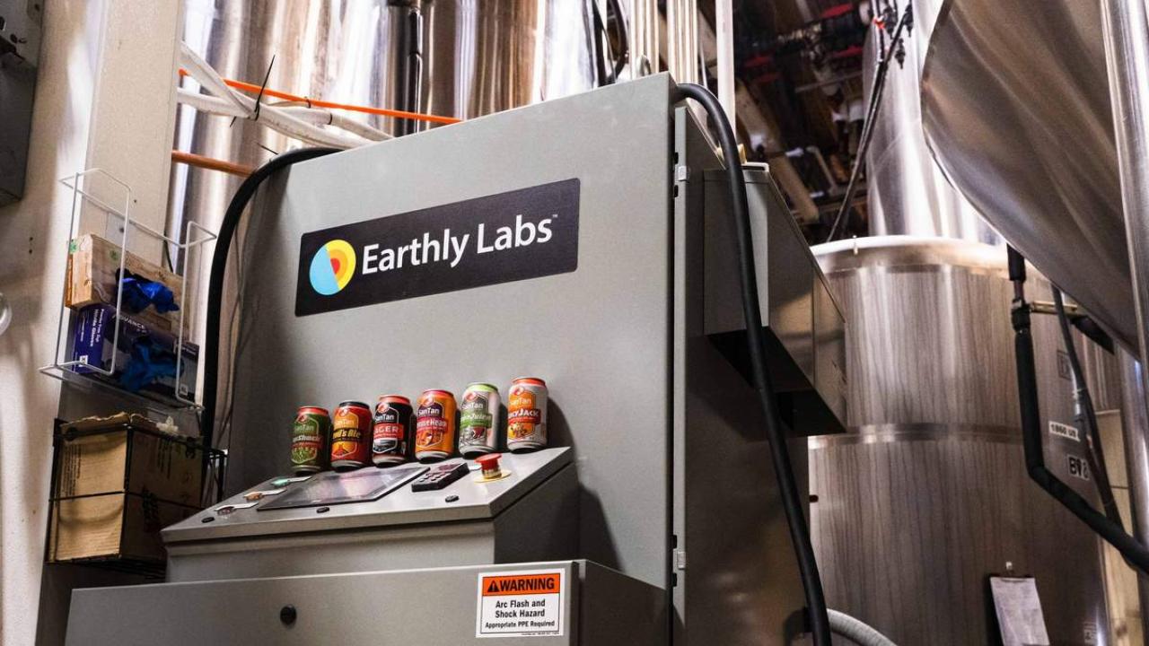 Photo of Earthly Labs system at an Arizona Brewery