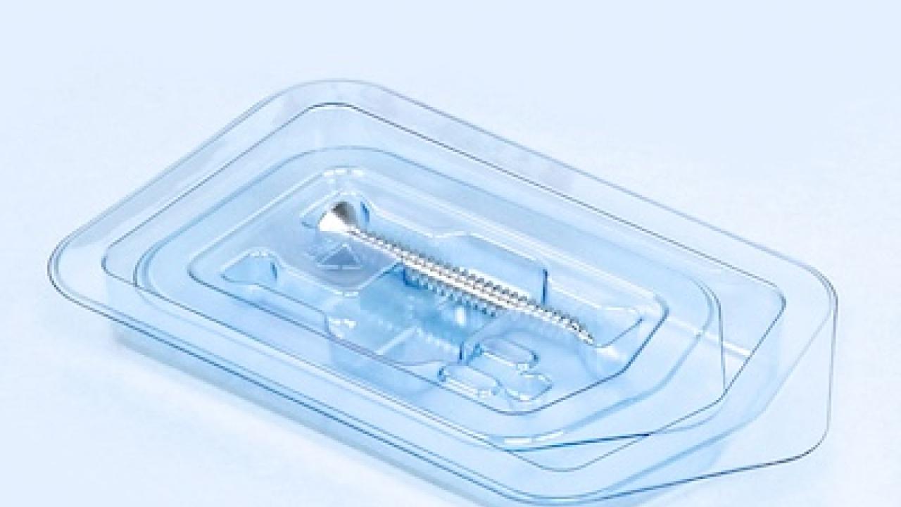 Eastar transparent medical packaging.