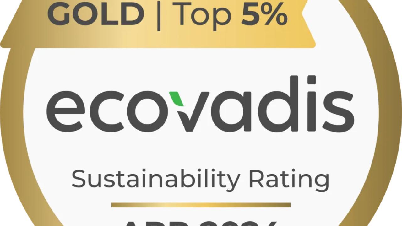 EcoVadis gold badge