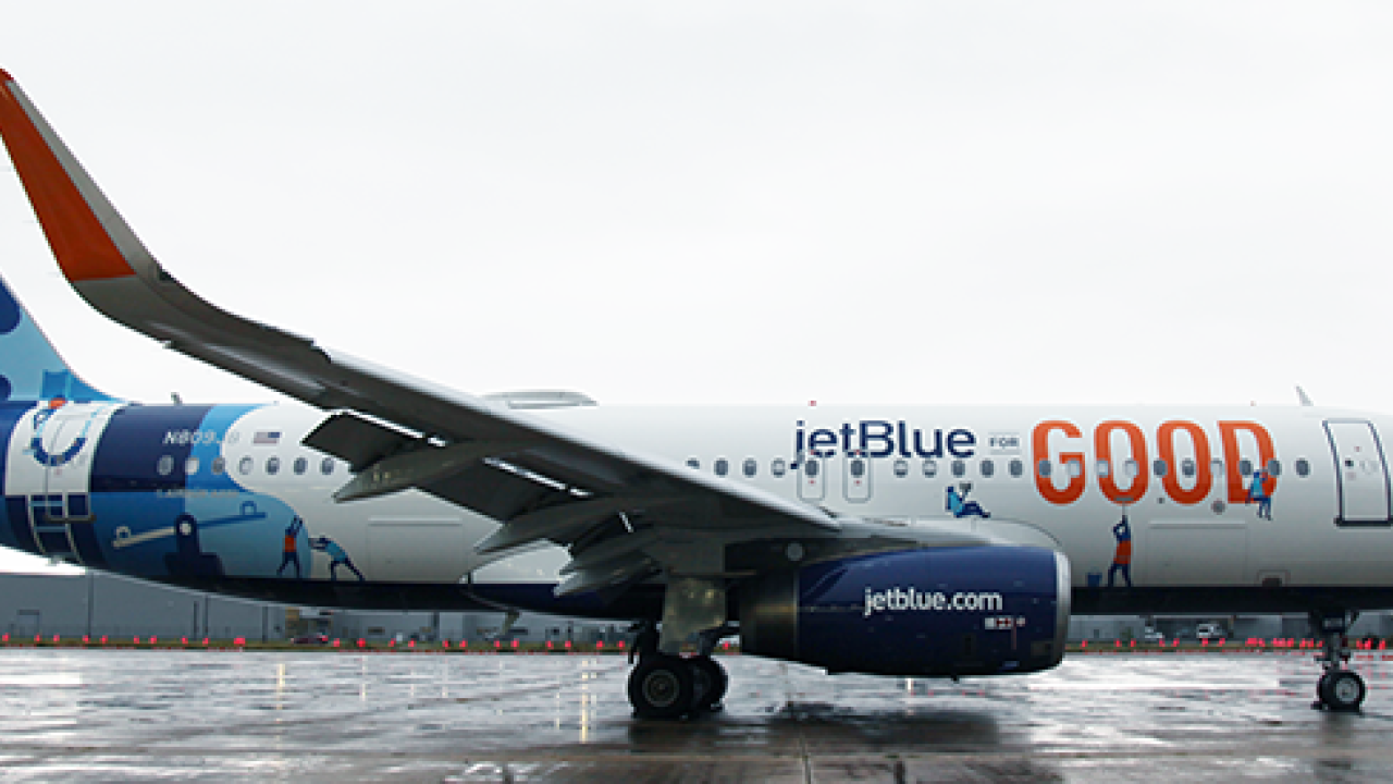 JetBlue for Good plane