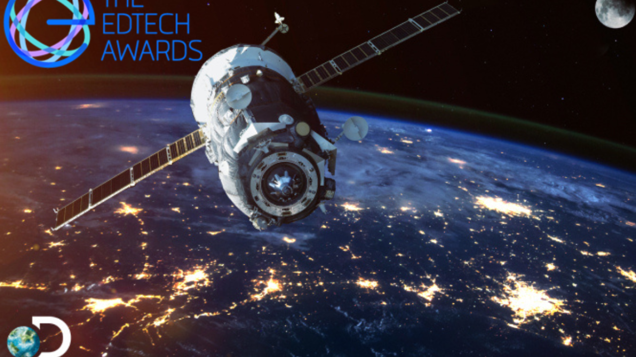 Image of space with the text 'The EDTech Awards'