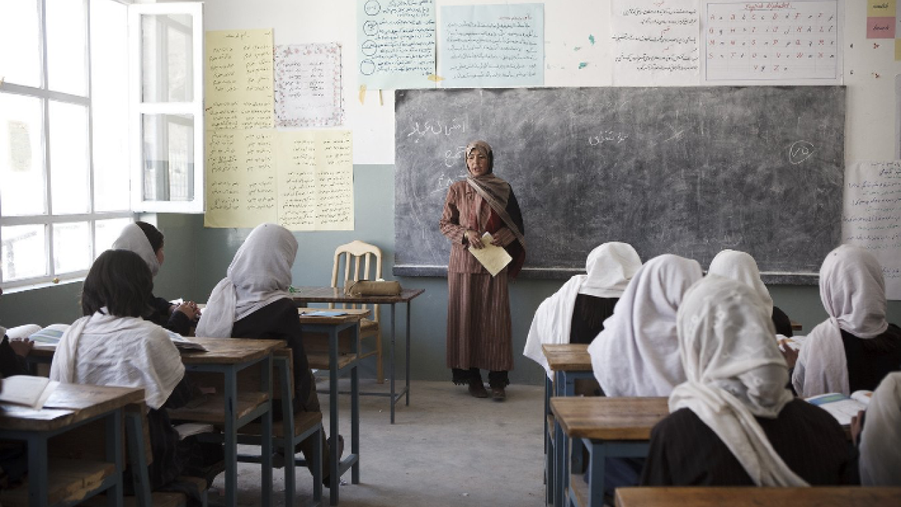 school class in Afghanistan