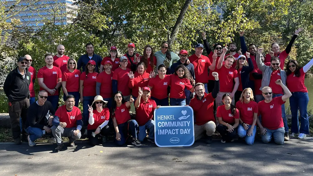 Group of Henkel employees posing
