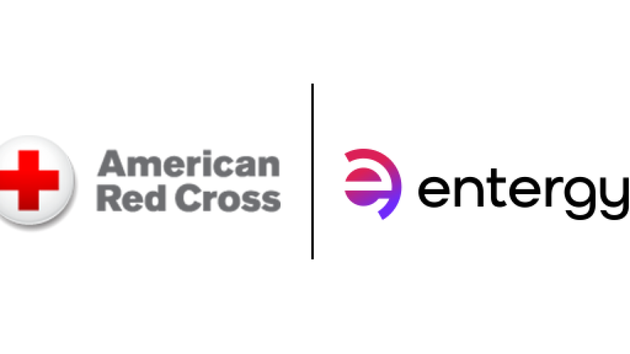 American Red Cross and Entergy logos