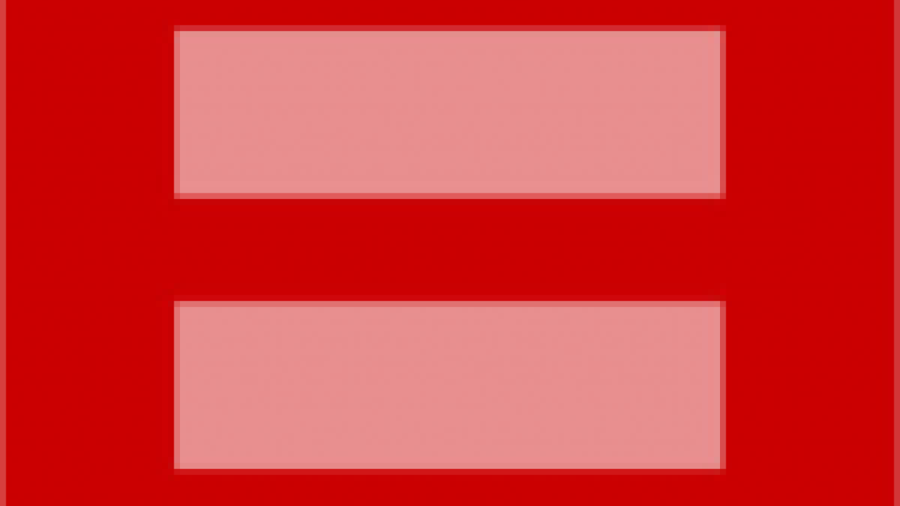 Large red = sign