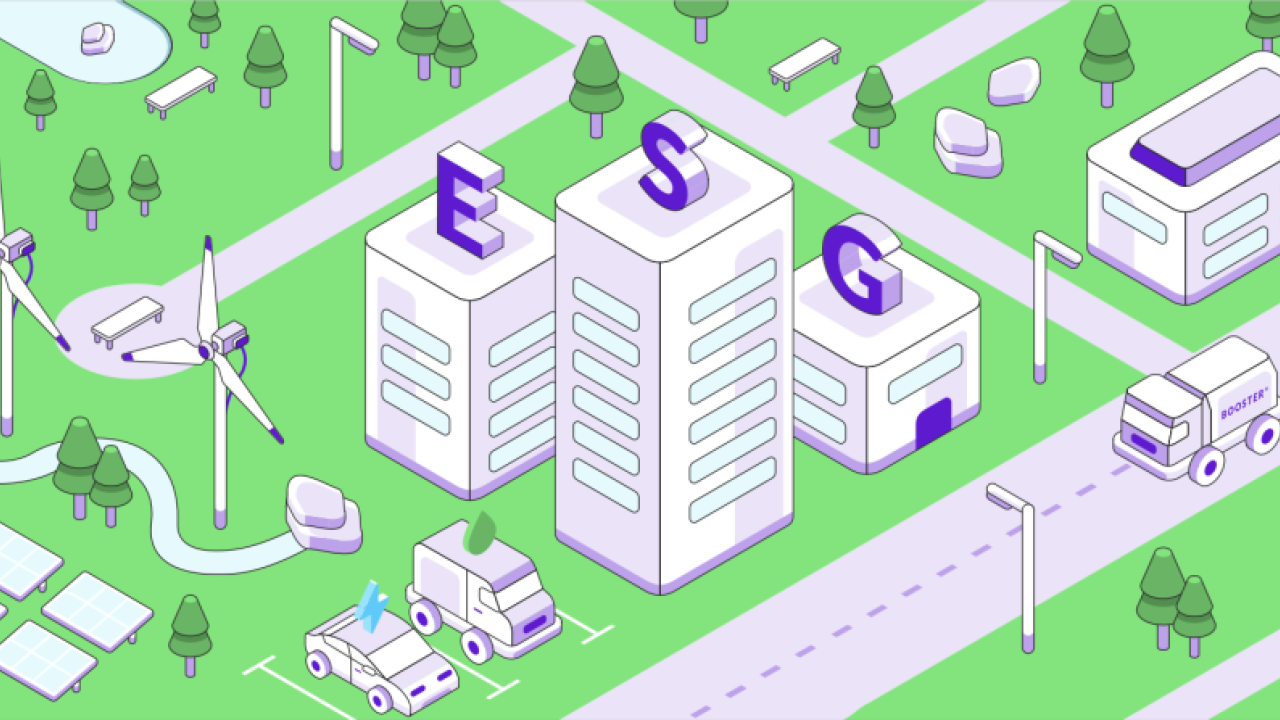 ESG sustainability report header graphic