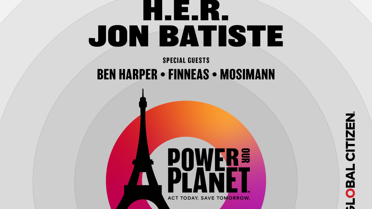 Lenny Kravitz, Billie Eilish, H.E.R., Jon Batiste, special guests Ben Harper, Finneas, Mosimann. Power our Planet Live in Paris 6.22.23