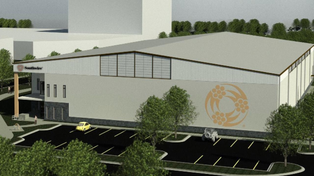 Digital rendering of the new building.