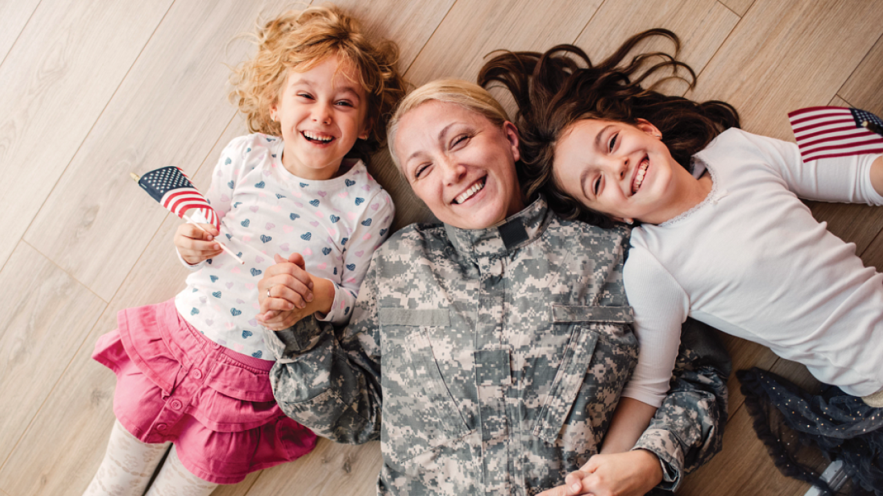 family smiling