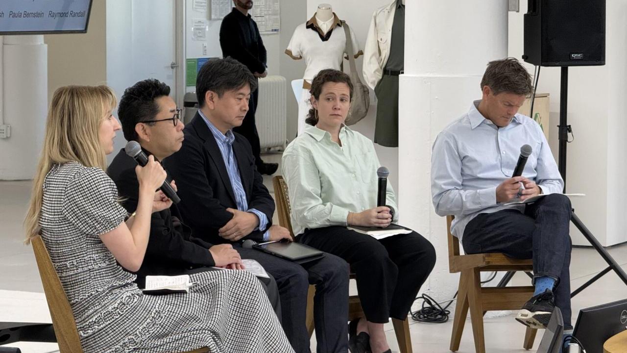 Speakers at Fast Retailing event in New York City