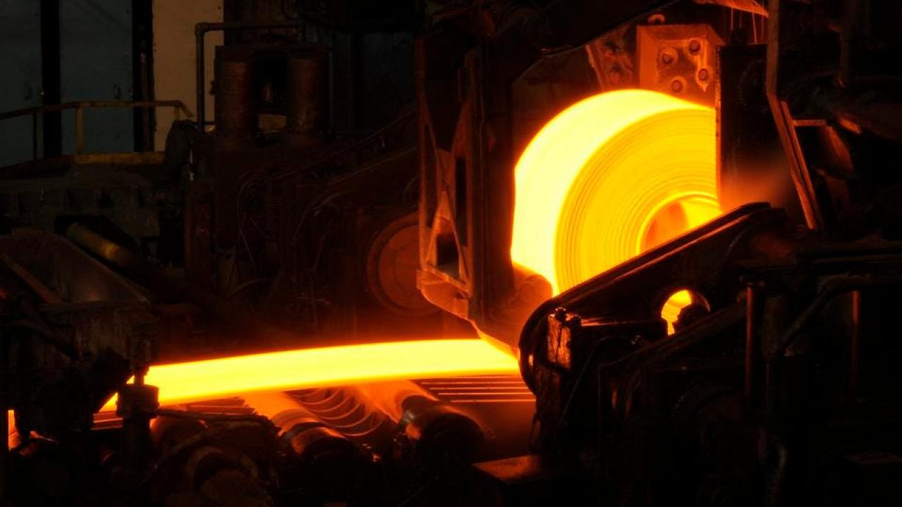 red hot steel