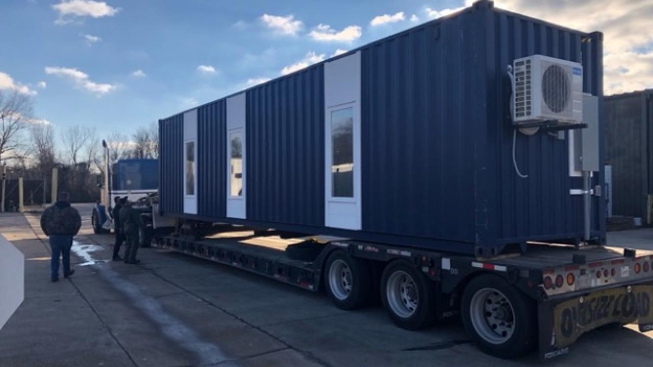 First home being delivered to Dawson Springs, Kentucky
