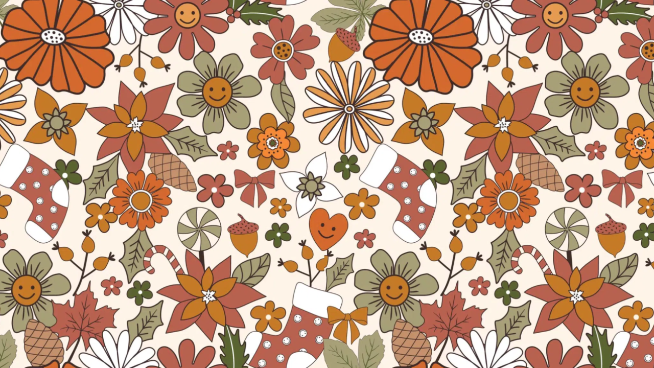 Festive Floral background