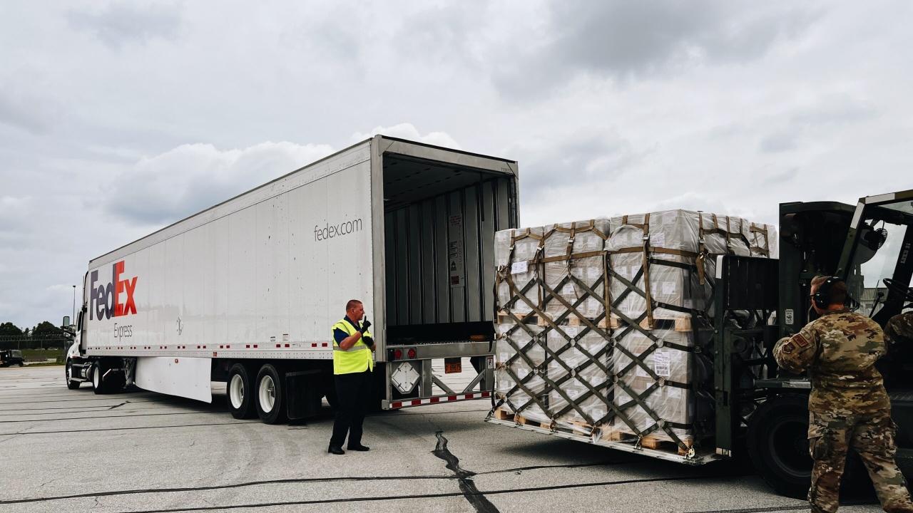 Formula loaded into FedEx truck