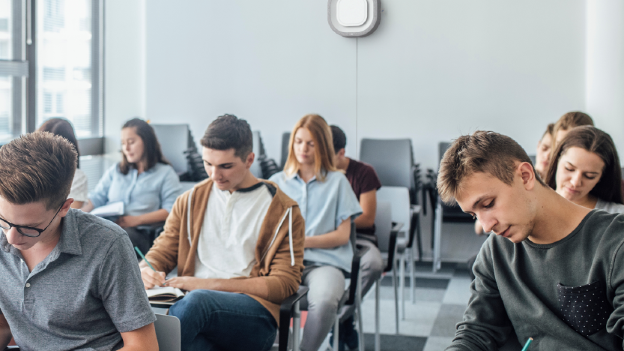 Students in a classroom