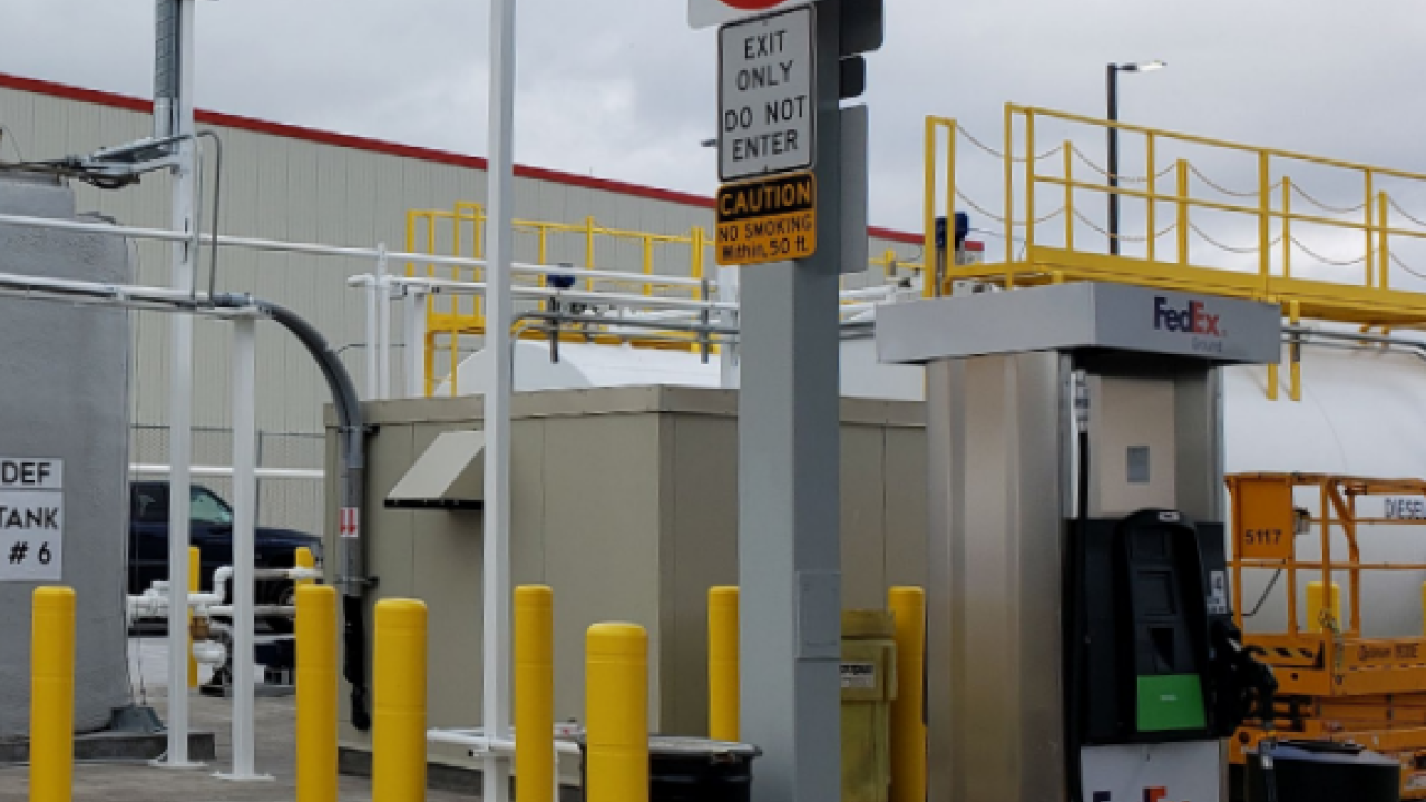 FedEx fueling station