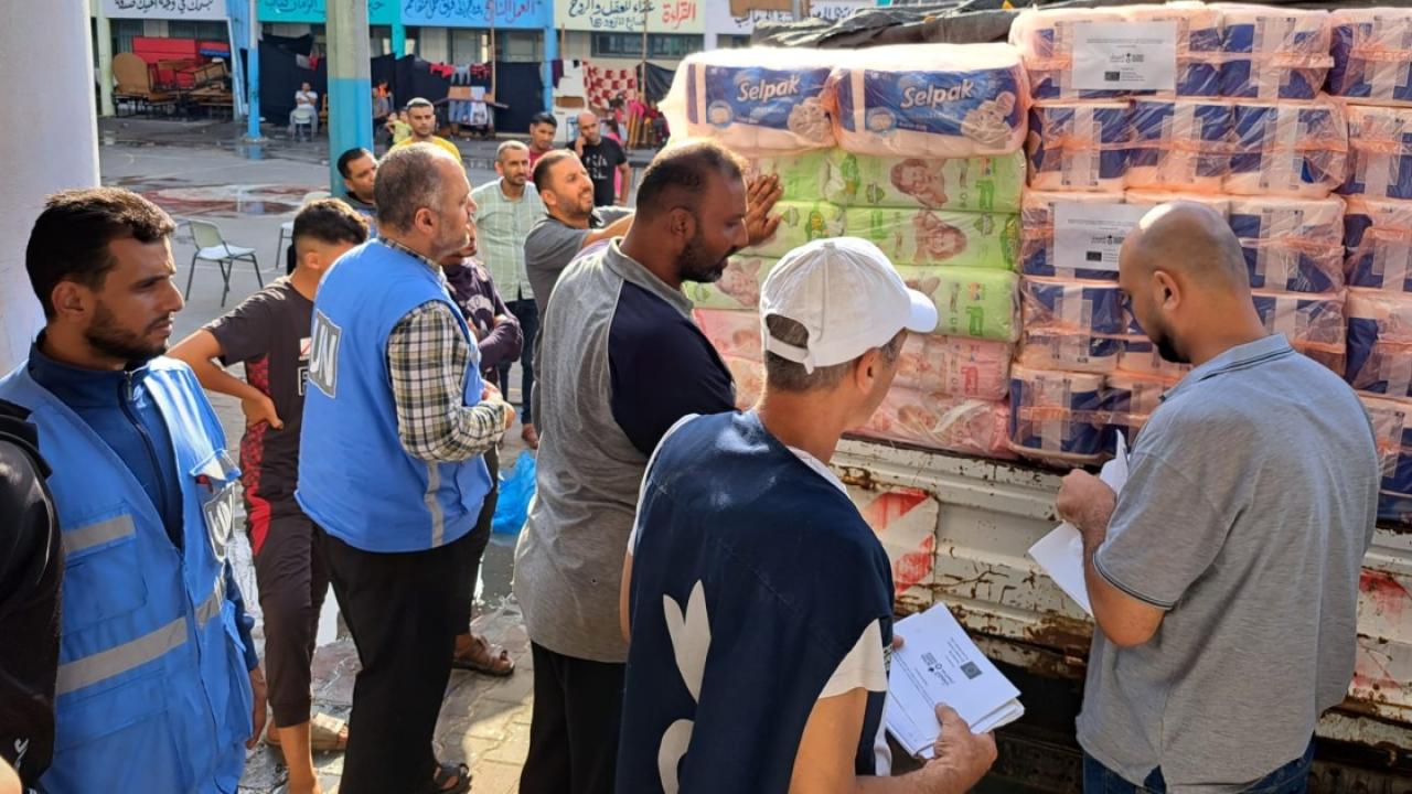 In Gaza, families only have access to around 1 to 3 liters of water per day.