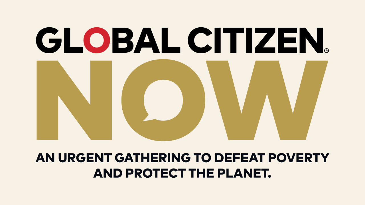 logo for Global Citizen NOW event