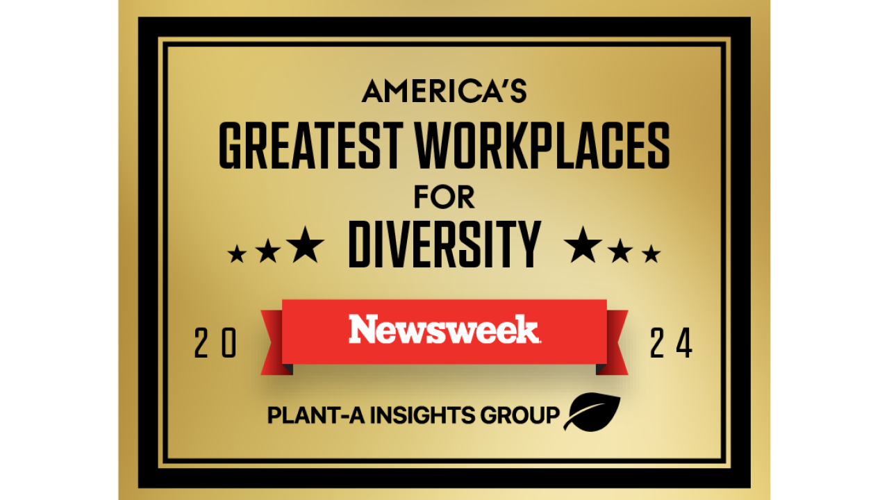 "America's Greatest Workplaces for Diversity 2024" Badge.