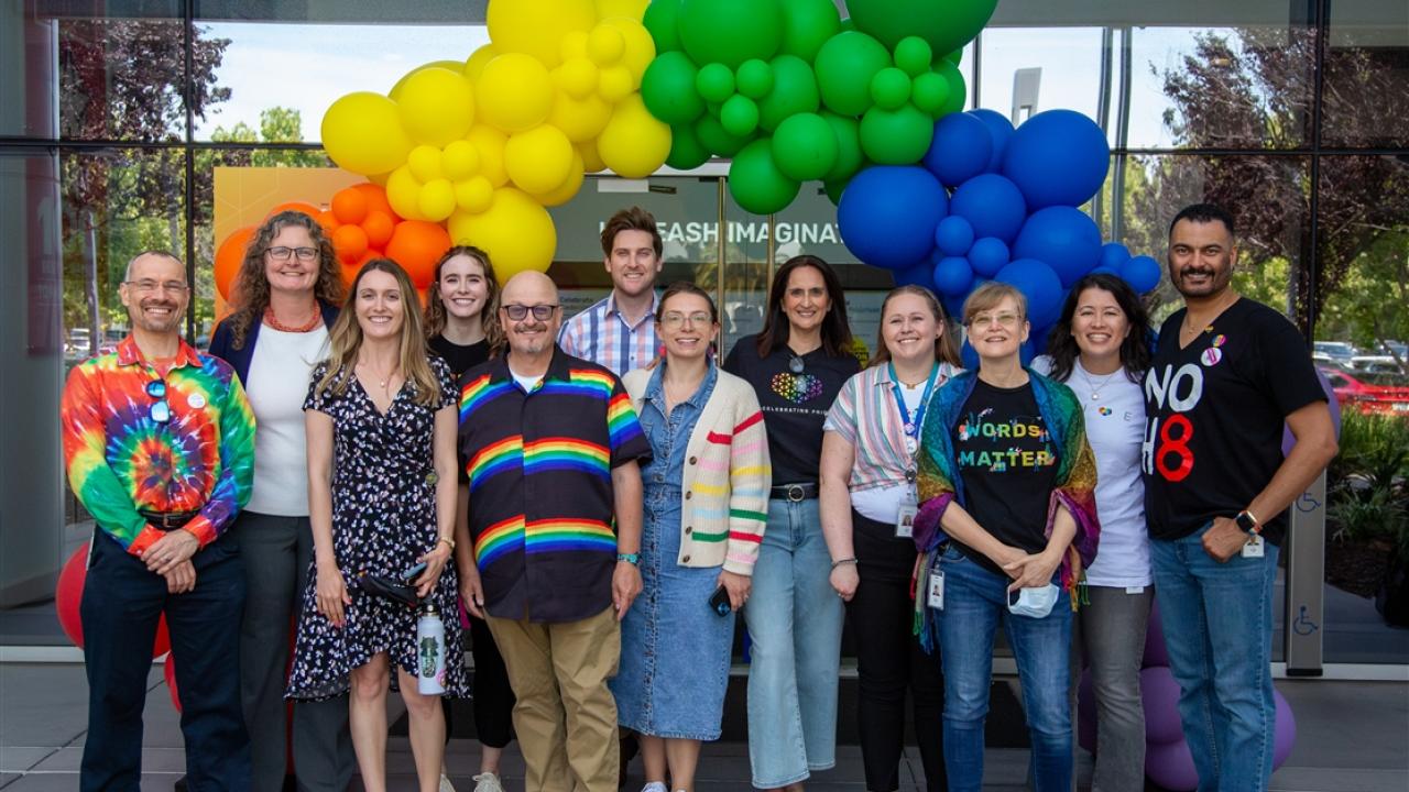 Group celebrating Pride
