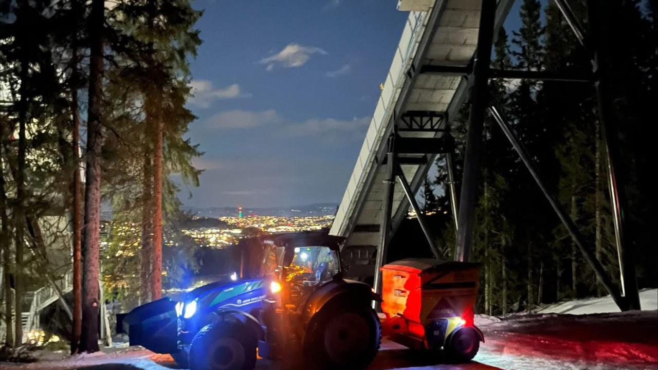 Machinery at night