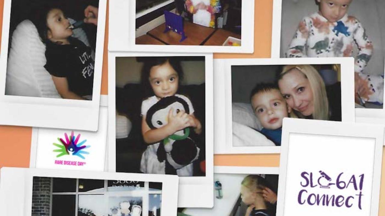 collage of people's pictures with SLC6A1 connect logo
