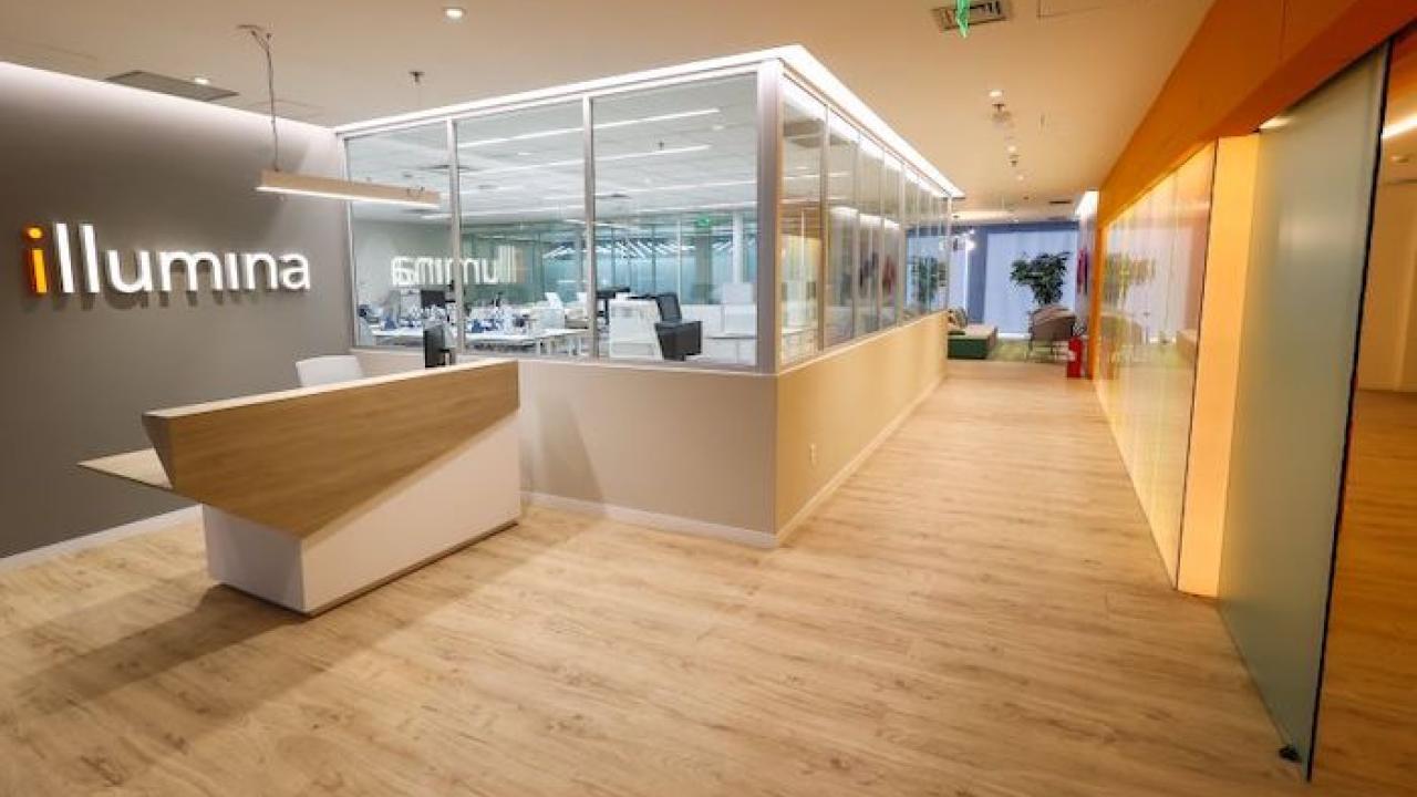 Illumina Regional Solution Center in Sao Paulo, Brazil. Front reception area shown in photo.