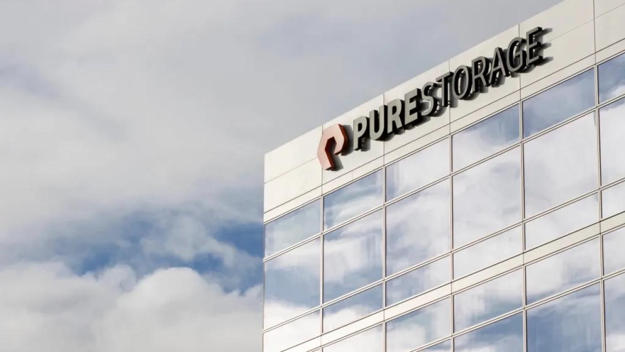 building with PURESTORAGE sign on it