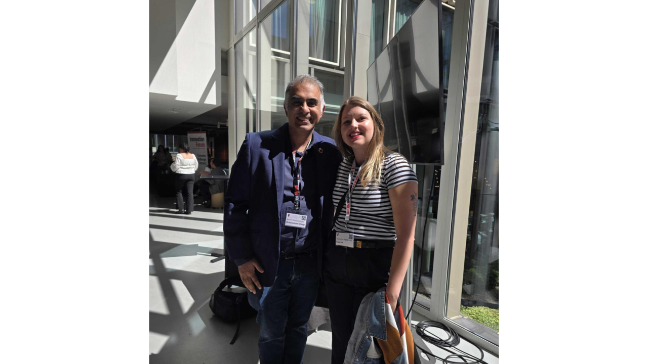Christina Mašánová and guest at Innovation Forum