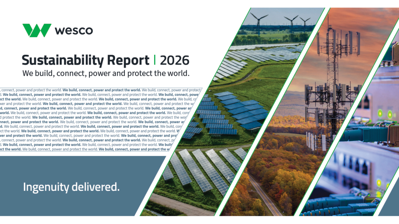 2026 Wesco Sustainability Report cover