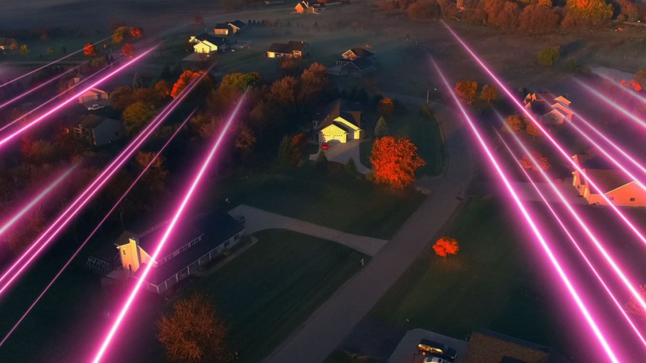 lights over a community