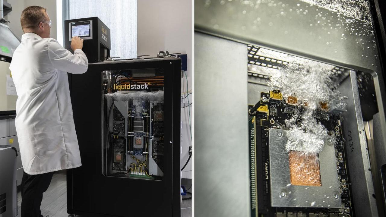 liquid cooling system in Chemours lab