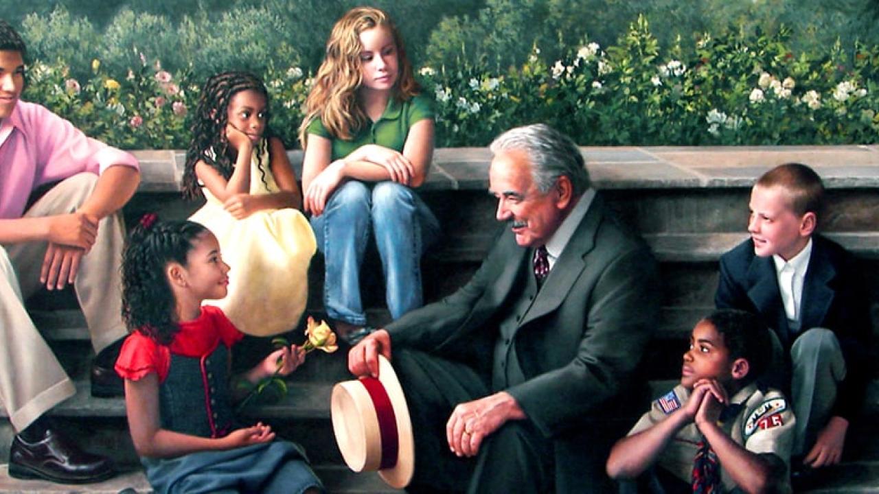 group of people sitting together