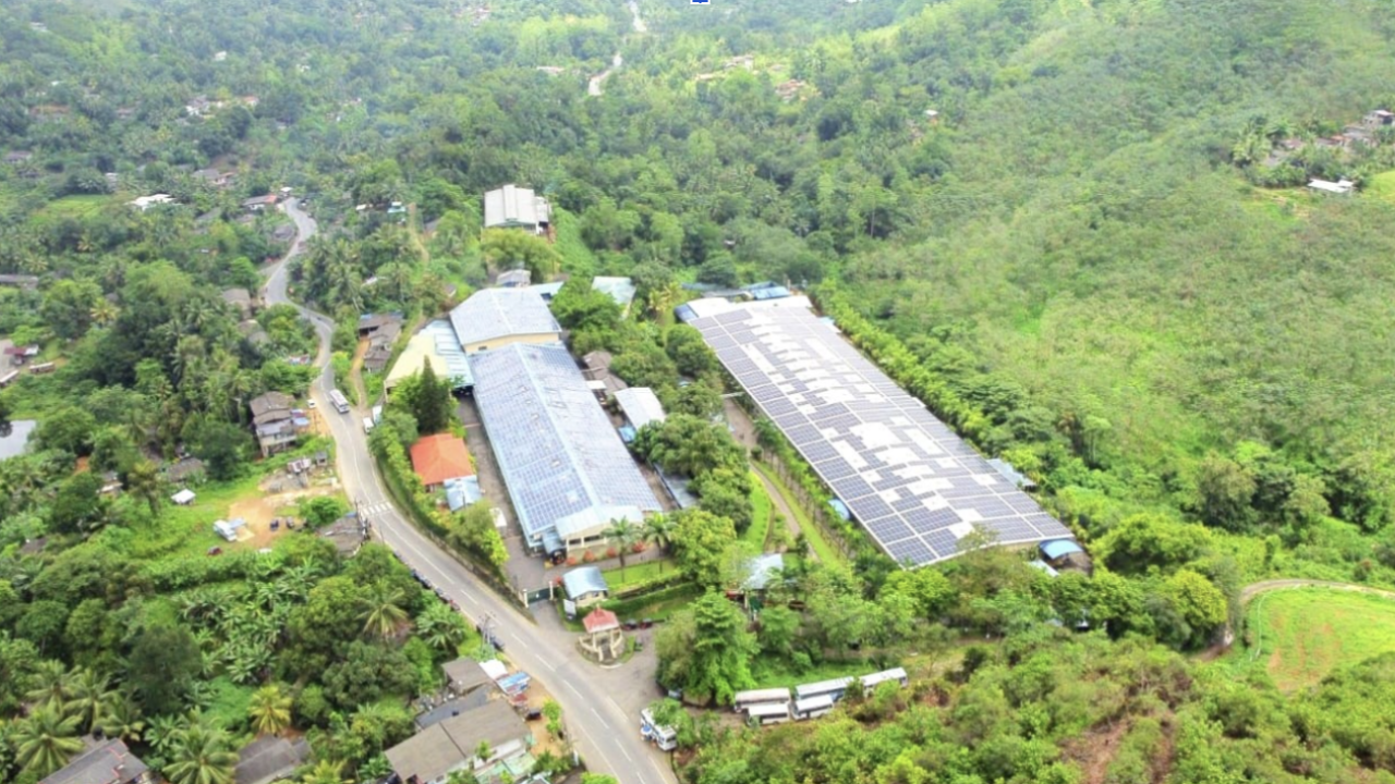 MCAP participant Martex M F G (Pvt) Ltd. Deraniyagala, Sri Lanka facility featuring the 1,500 kWp Rooftop Solar PV System