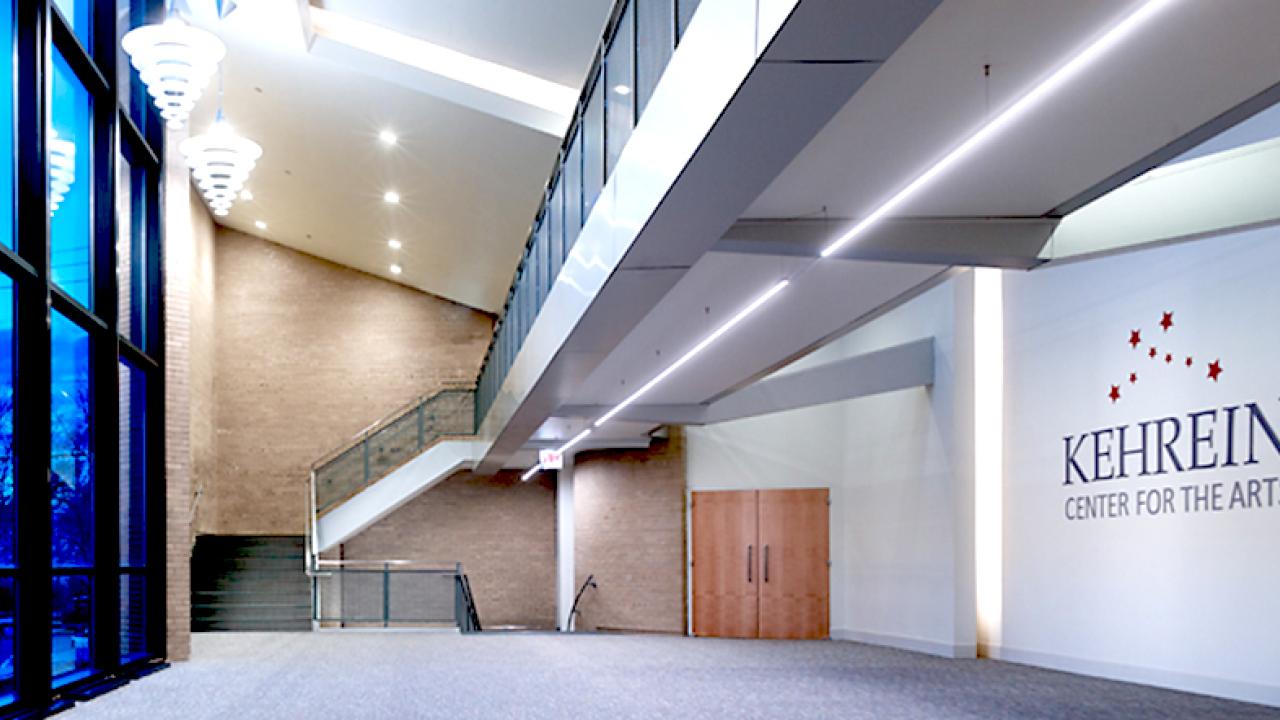 Lobby of the Kehrein Center for the Arts