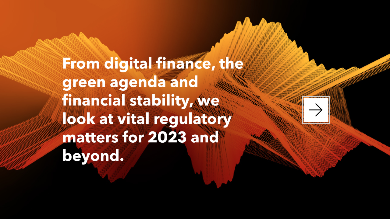 "From digital finance, the green agenda and financial stability..." quote