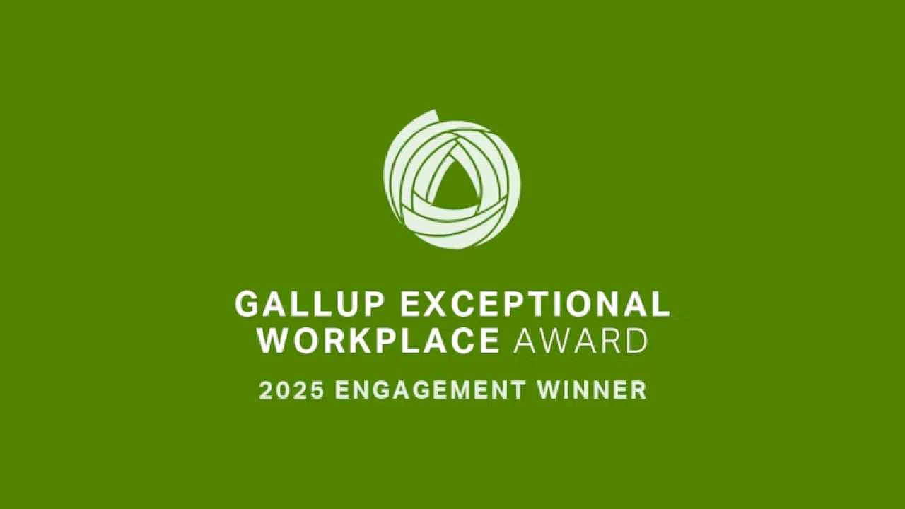 Gallup Exceptional Workplace Award 2025 Engagement Winner logo