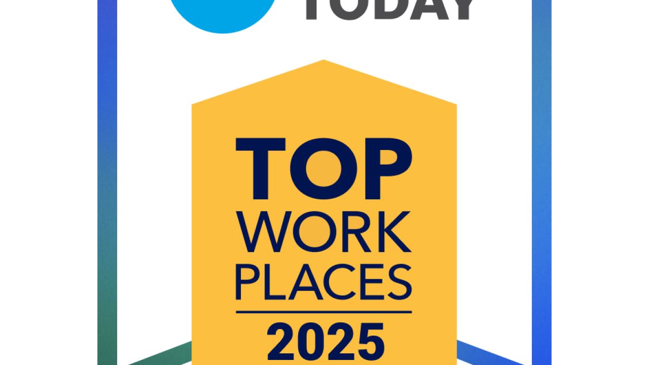 USA Today Top Work Places 2025 logo