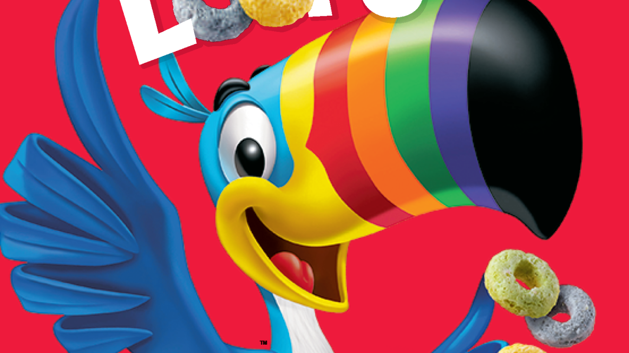 Box of Froot Loops with Natural Colors