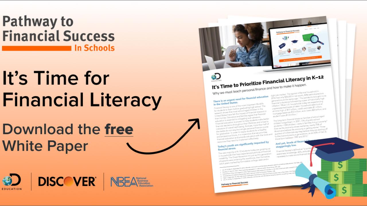 Pathway to Financial Success in Schools: It's Time for Financial Literacy - Download the free White Paper