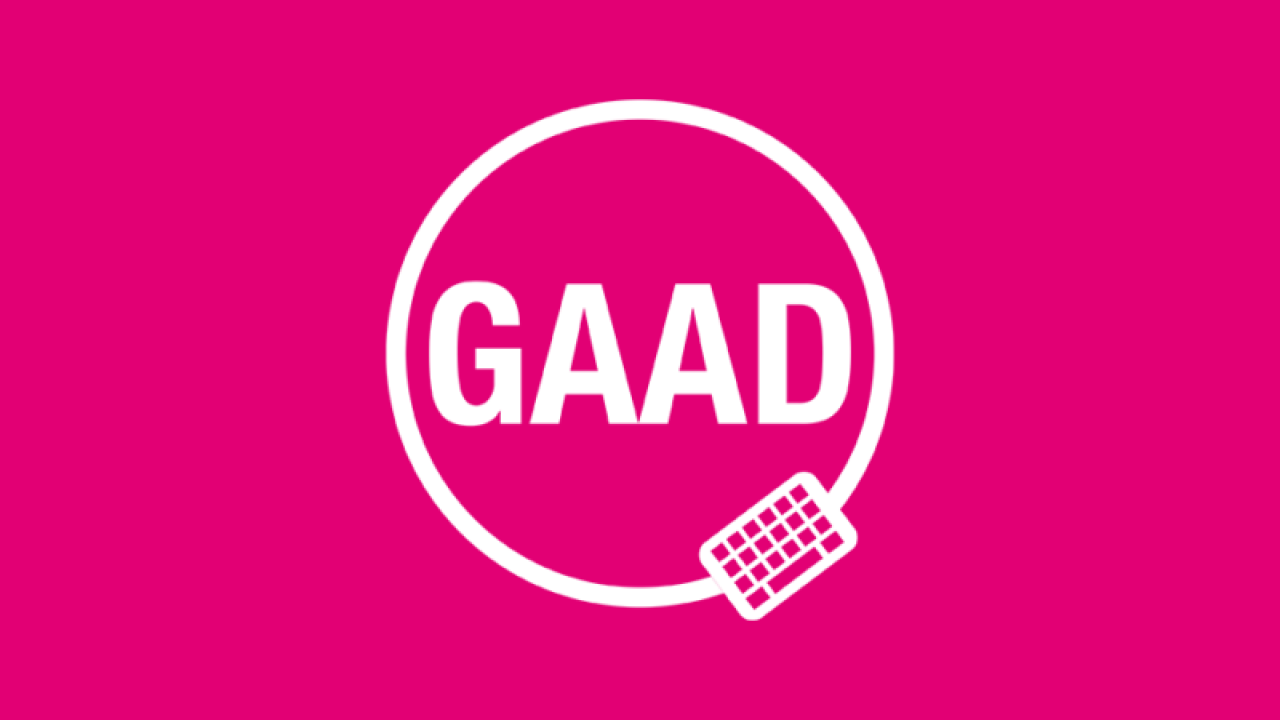 GAAD pink banner